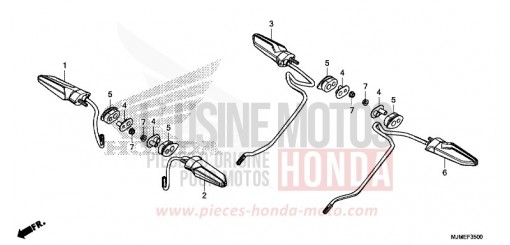 CLIGNOTANT VFR800XF de 2015